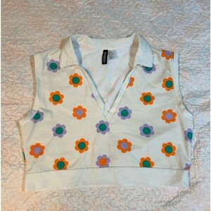 Flower Cropped Top